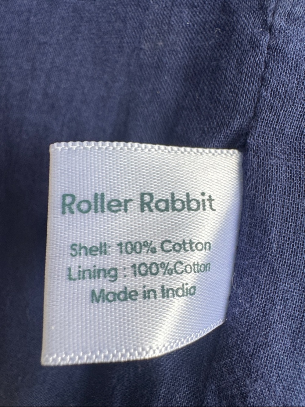 Roller Rabbit Multicolor Cotton Ikat Button Front Quilted Jacket Size S - Picture 11 of 12